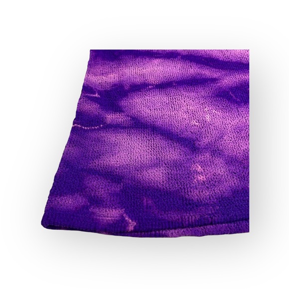 Vintage 90’s: Casadei ᪥ Textured Stretch Cap Sleeve Top ᪥ Purple Tie Dye ᪥ Luxe - Picture 11 of 16